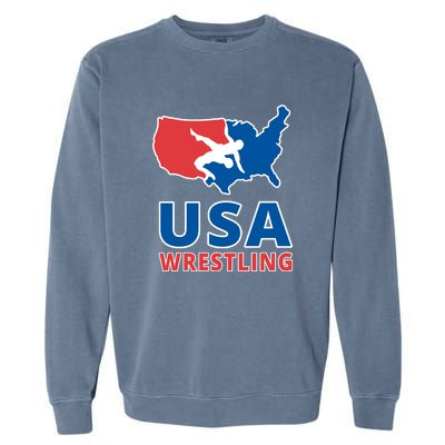 Usa Wrestling Garment-Dyed Sweatshirt