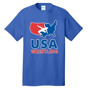 Usa Wrestling Tall T-Shirt