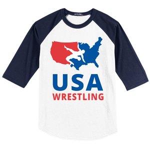 Usa Wrestling Baseball Sleeve Shirt