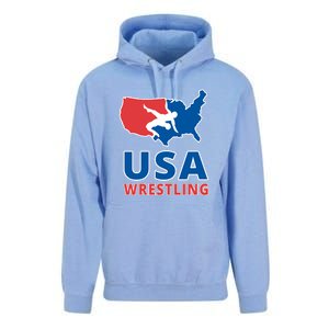 Usa Wrestling Unisex Surf Hoodie