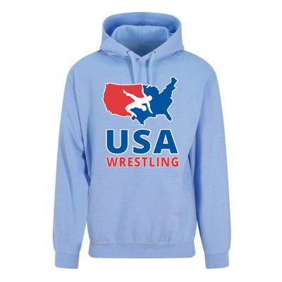 Usa Wrestling Unisex Surf Hoodie