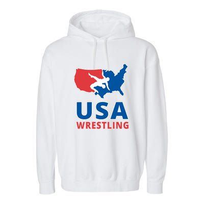 Usa Wrestling Garment-Dyed Fleece Hoodie