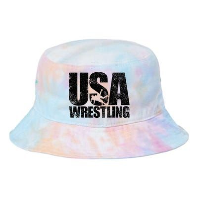 Usa Wrestling Wrestling Team Patriot Usa Wrestler Tie Dye Newport Bucket Hat