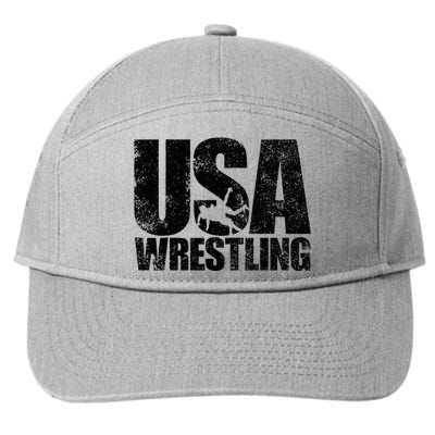 Usa Wrestling Wrestling Team Patriot Usa Wrestler 7-Panel Snapback Hat