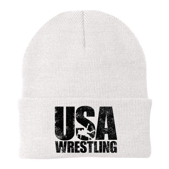 Usa Wrestling Wrestling Team Patriot Usa Wrestler Knit Cap Winter Beanie