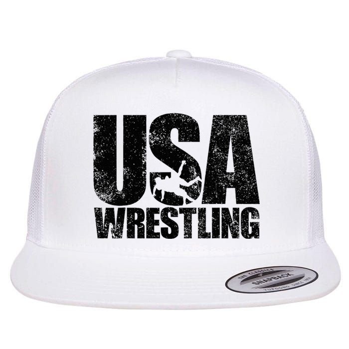 Usa Wrestling Wrestling Team Patriot Usa Wrestler Flat Bill Trucker Hat