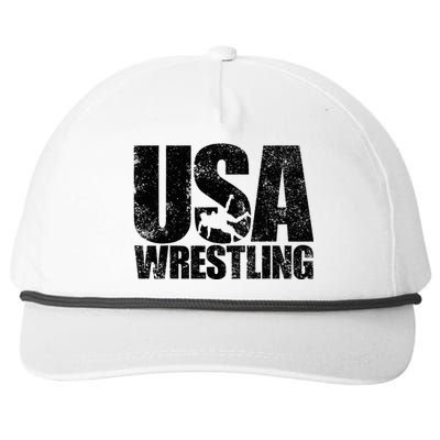 Usa Wrestling Wrestling Team Patriot Usa Wrestler Snapback Five-Panel Rope Hat