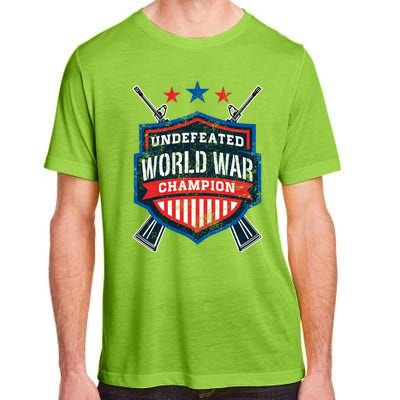 Undefeated World War Champion Veteran Champs Retired Soldier Gift Adult ChromaSoft Performance T-Shirt