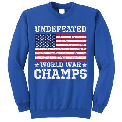 Undefeated World War Champions Gift Sweatshirt