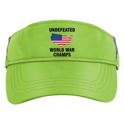 Undefeated World War Champs Gift Adult Drive Performance Visor