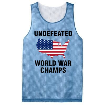 Undefeated World War Champs Gift Mesh Reversible Basketball Jersey Tank