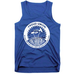 Union Worker Workers Work Proud Longshore Funny Gift Tank Top