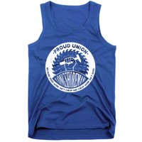 Union Worker Workers Work Proud Longshore Funny Gift Tank Top