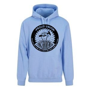 Union Worker Workers Work Proud Longshore Funny Gift Unisex Surf Hoodie