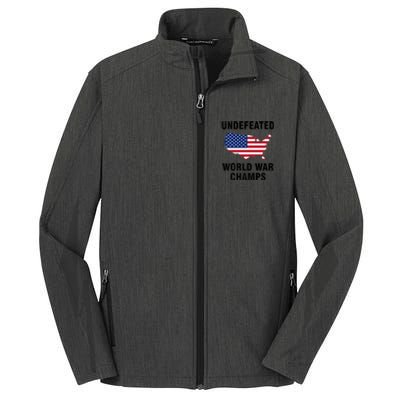 Undefeated World War Champs Gift Core Soft Shell Jacket