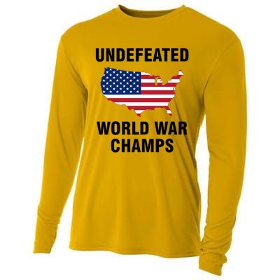 Undefeated World War Champs Gift Cooling Performance Long Sleeve Crew