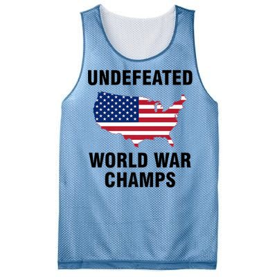 Undefeated World War Champs Gift Mesh Reversible Basketball Jersey Tank