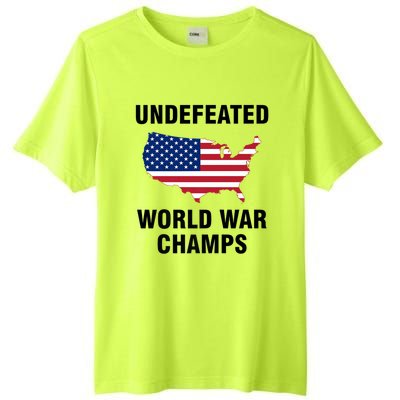 Undefeated World War Champs Gift Tall Fusion ChromaSoft Performance T-Shirt