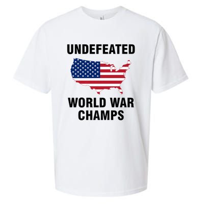 Undefeated World War Champs Gift Sueded Cloud Jersey T-Shirt