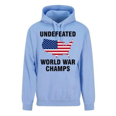 Undefeated World War Champs Gift Unisex Surf Hoodie