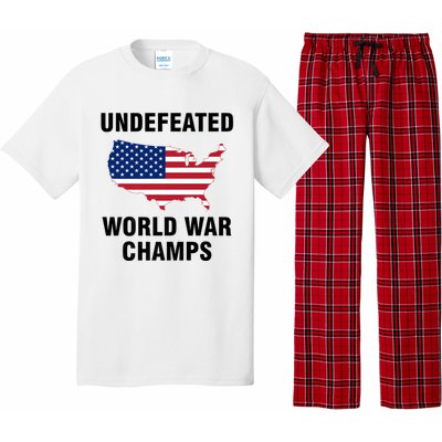 Undefeated World War Champs Gift Pajama Set