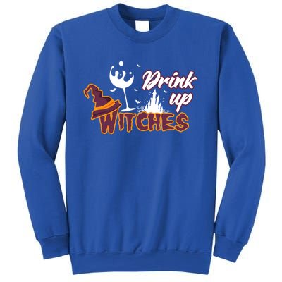 Up Witches Wine Witch Halloween Party Ing Gift Sweatshirt