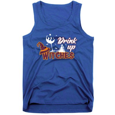 Up Witches Wine Witch Halloween Party Ing Gift Tank Top