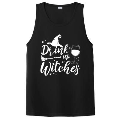 Up Witches Witch Hat Wine Glass Halloween Costume Gift PosiCharge Competitor Tank