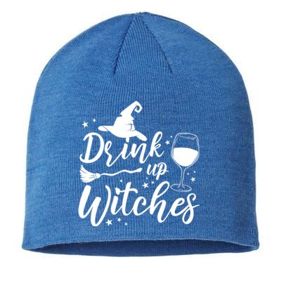 Up Witches Witch Hat Wine Glass Halloween Costume Gift Sustainable Beanie