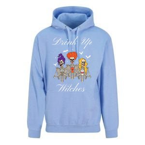 Up Witches With Skeleton Sisters Gift Unisex Surf Hoodie