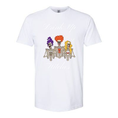 Up Witches With Skeleton Sisters Gift Softstyle CVC T-Shirt