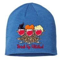 Up Witches Wine Glass Witch Squad Funny Parody Gift Sustainable Beanie