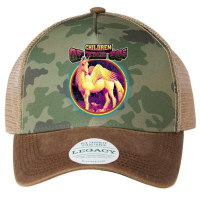 Unicorn With Wings Retro Children Of The 90's Legacy Tie Dye Trucker Hat