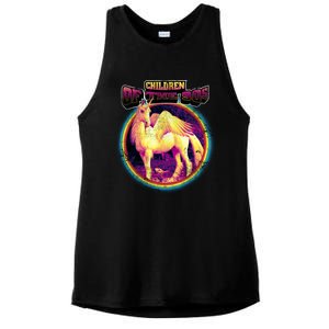 Unicorn With Wings Retro Children Of The 90's Ladies PosiCharge Tri-Blend Wicking Tank