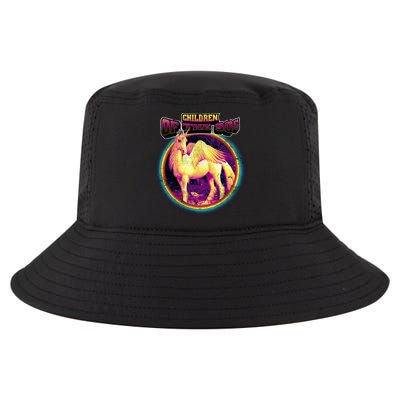 Unicorn With Wings Retro Children Of The 90's Cool Comfort Performance Bucket Hat