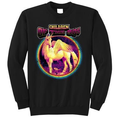 Unicorn With Wings Retro Children Of The 90's Sweatshirt