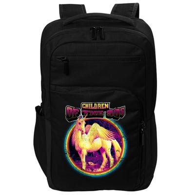 Unicorn With Wings Retro Children Of The 90's Impact Tech Backpack
