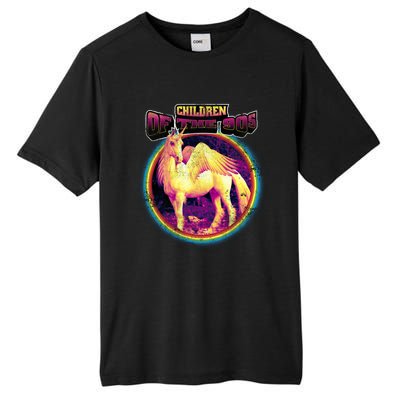 Unicorn With Wings Retro Children Of The 90's Tall Fusion ChromaSoft Performance T-Shirt