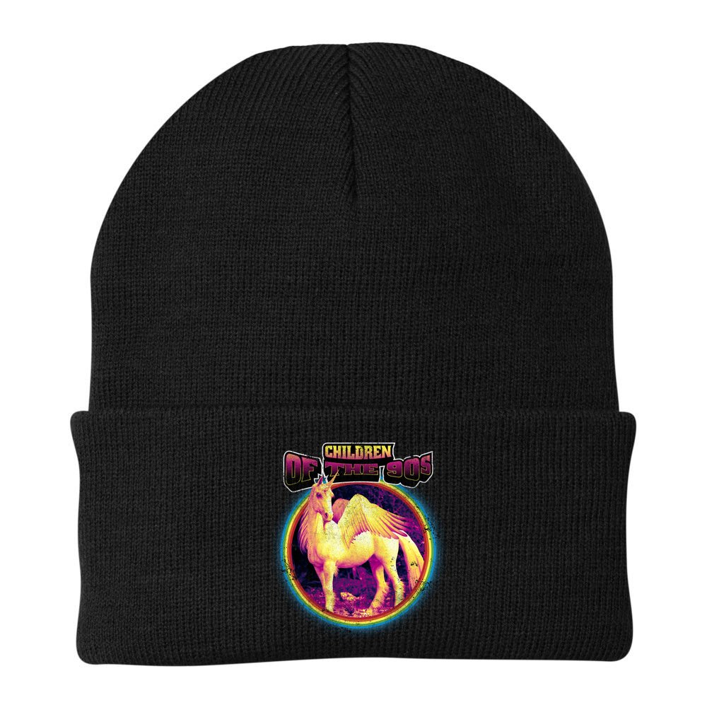 Unicorn With Wings Retro Children Of The 90's Beanie