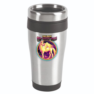 Unicorn With Wings Retro Children Of The 90's 16oz Travel Tumbler