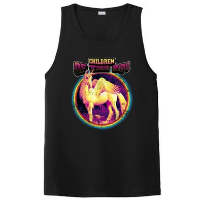 Unicorn With Wings Retro Children Of The 90's PosiCharge Competitor Tank