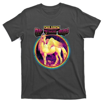 Unicorn With Wings Retro Children Of The 90's T-Shirt