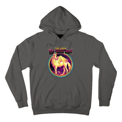 Unicorn With Wings Retro Children Of The 90's Tall Hoodie