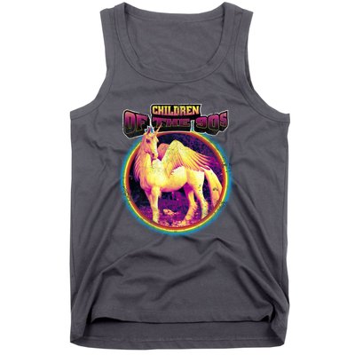 Unicorn With Wings Retro Children Of The 90's Tank Top