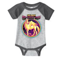 Unicorn With Wings Retro Children Of The 90's Infant Baby Jersey Bodysuit