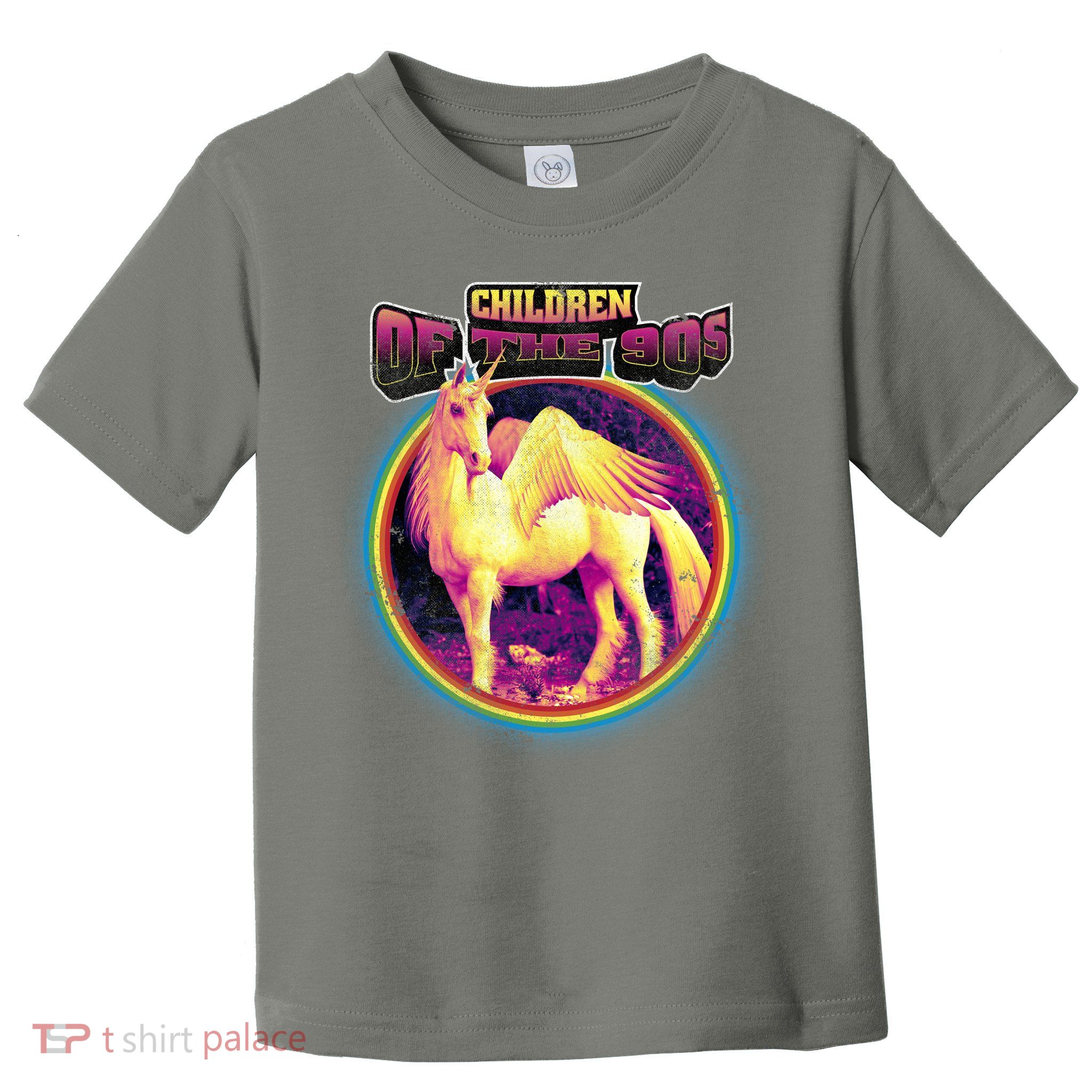 Unicorn With Wings Retro Children Of The 90's Toddler T-Shirt
