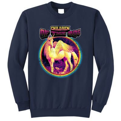 Unicorn With Wings Retro Children Of The 90's Sweatshirt