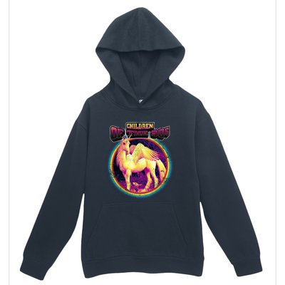 Unicorn With Wings Retro Children Of The 90's Urban Pullover Hoodie