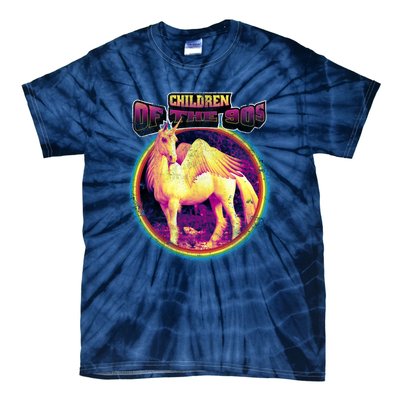 Unicorn With Wings Retro Children Of The 90's Tie-Dye T-Shirt