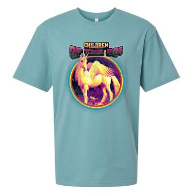 Unicorn With Wings Retro Children Of The 90's Sueded Cloud Jersey T-Shirt